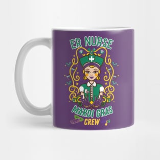 RN Mardi Gras Nurse Crew Family Group Nursing Lovers Mug